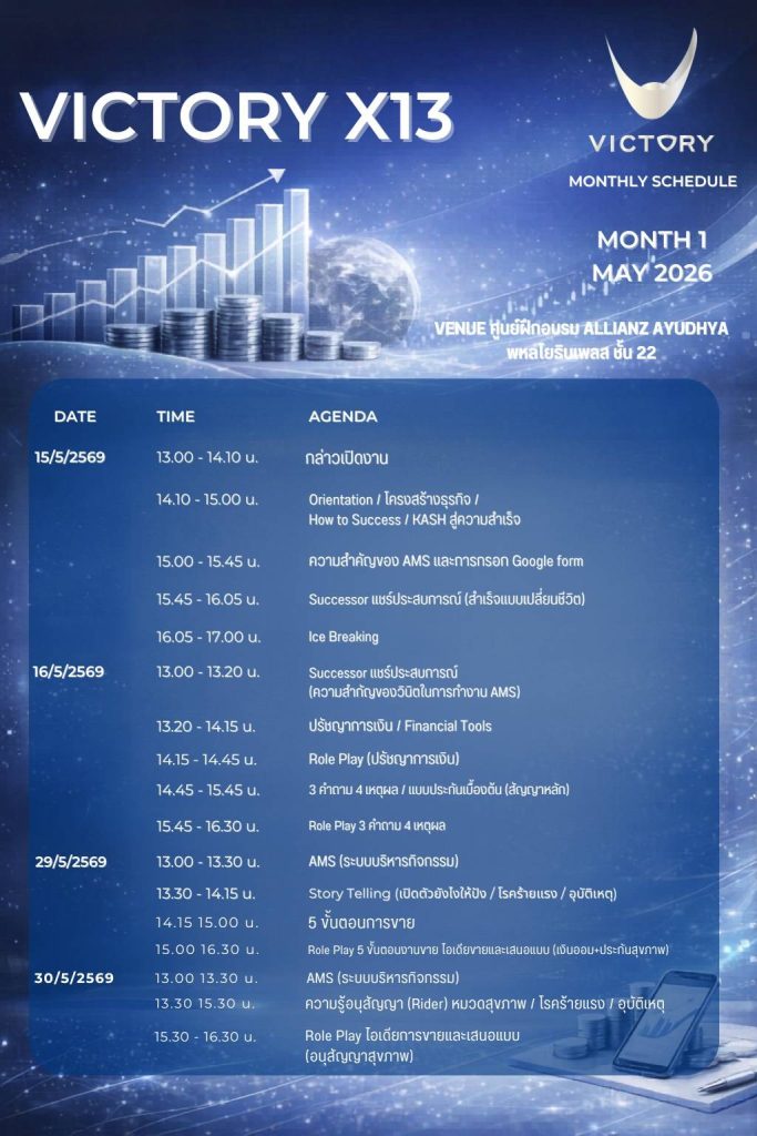 ตารางเรียน Victory X 13